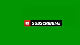 Green Screen Animated Subscribe Button || After Effect Animated Subscribe Intro || Copyright Free