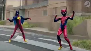 SpiderWoman dancing