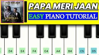 Papa Meri Jaan | Animal | Sonu Nigam | Piano Tutorial