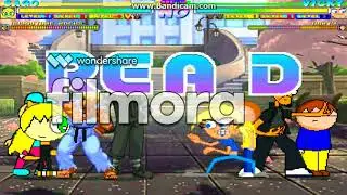 Mugen Request Battle #87 Sago, MYR, Pepito And Dark Donald Vs Vicky, Morty, Adam And Rare Akuma