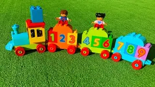 Учимся считать с паровозиком Лего Дупло | Цифры от 0 до 9