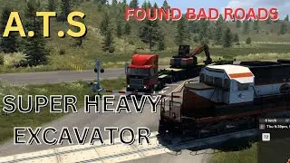 American Truck Sim...Even longer run....Really bad roads...truck died on the hill