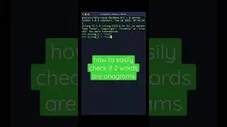 How to check whether 2 string are anagrams in Python