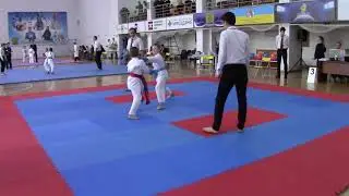 2018.11.11 КУ WKC г. Днепр | кумитэ 8-9 лет | САМОЙЛОВ ДЕНИС | 1 поединок