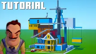 Minecraft Tutorial: How To Make The Hello Neighbour House Original 