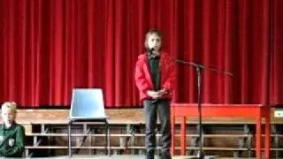 Evan. Winner Yr 3 school public speaking competition