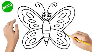 Como desenhar uma borboleta