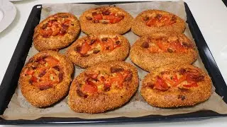 Bu hamur kabarmaya doyamıyor! Simit tadında pizza poğaça tarifi