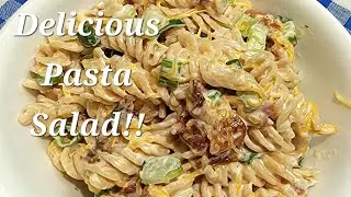 Easy Bacon, Ranch, Pasta Salad!!