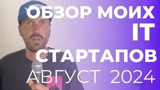 Обзор моих IT Стартапов. От идеи до реализации за месяц. Август 2024.