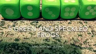 Make props and sing 5 Green & Speckled Frogs with Ms. Jessika