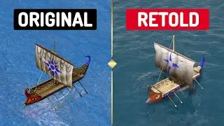 Naval Unit (Ship) Graphic Comparison - Age of Mythology: Retold vs Original