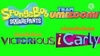 (REUPLOAD) SpongeBob,Team Umizoomi,ICarly And Victorious Logo Green Screen