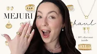 MEJURI JEWELRY HAUL 🤭✨ | Over $500 worth of gold vermeil & sterling silver jewelry pieces