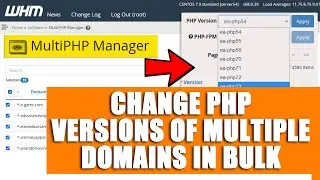 [🔴LIVE] How to change PHP version of multiple domains in bulk via WHM root?