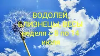 СТИХИЯ ВОЗДУХА (Водолей, Близнецы, Весы) на неделю с 8 по 14 июля 2024 года