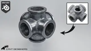 NH20 _ Pipe cross socket modeling in blender _ blender modeling