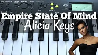 Empire State Of Mind (Part II) - Alicia Keys | Easy Keyboard Tutorial With Notes