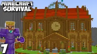 I Built A TOWN HALL In Minecraft Survival (#7)