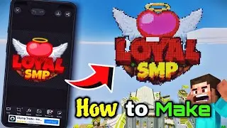 How To Create Your Own Minecraft Smp Logo in MCPE | How to add photo in minecraft server