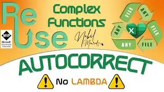 Reuse Complex Functions In Any File-  AutoCorrect - No Lambda
