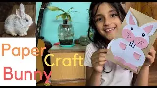 Paper craft / Bunny / Rabbit / easy and simple / Fun and Learn with Larissa .
