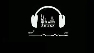 Music player Audio spectrum Black Screen Template