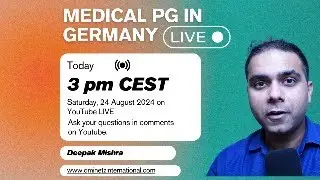 Medical PG in Germany-DMiNetz LIVE 2 #medicalpgingermany