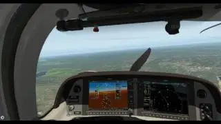 X-Plane 11 -- Cirrus SR20 -- Bird-Strike, Engine Failure & CAPS Deployment