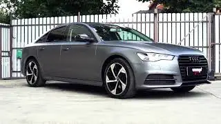 Audi a6 | Оклейка кузова в серый матовый винил