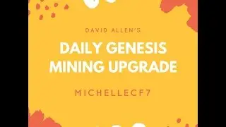 Daily Genesis Mining Update - Michellecf7 - 52B Market Cap!