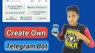 How to create a Own TELEGRAM bot | Radiant
