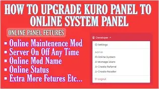 HOW TO UPGRADE KURO PANEL TO ONLINE SYSTEM PANEL | PART ONE