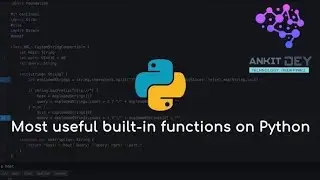 #4 Built-in Functions - Python 3 Programming Tutorial - python for beginners - python door class 11