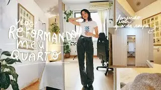 reformando meu quarto & fazendo um guarda roupa novo! 🔨  + outras coisinhas tb // um vlog