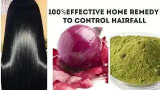 100%Effective Home Remedy to Control Hairfall || Henna and Onion Peel Remedy ||  Promote Hair Growth