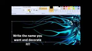how to make a simple banner on ms paint