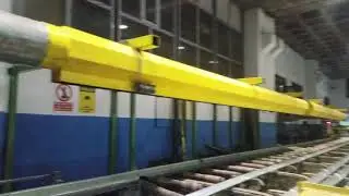 1880 TON ALÜMİNYUM EKSTRUZYON PRESTE ÜRETİM AŞAMASI.