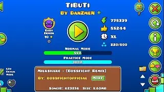 |Geometry Dash| TiBuTi 55%|Progress| Easy Demon|
