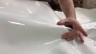 Кожа телёнка лаковая, 0.8-1.0 мм, цвет белый, Италия