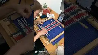 Tapestry weaving with a lithograph print!