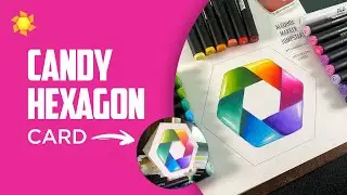Color a Rainbow Candy Hexagon + winners!