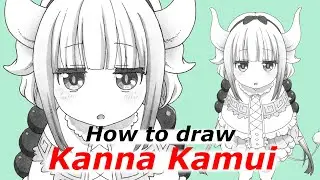 How to draw Kanna Kamui | Miss Kobayashi's Dragon Maid | Step by step Tutorial Part 1