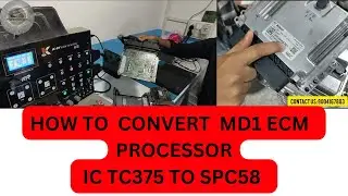 How  To Convert  MD1 Ecm processor Ic Tc375 to Spc58. #tc375 #spc58 #md1 #mahindra #ashokleyland