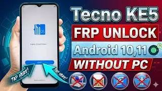 Tecno Ke5 Frp Bypass ll Android 10/11 ll ShareMe Not Working ll New Method Without Pc