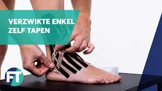 Zelf een verzwikte enkel tapen voor vochtafvoer in de acute fase » Instructie » FysioTape