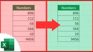 How to Change Negative Numbers to Positive in Excel