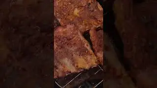COSTILLAS BBQ EN FREIDORA DE AIRE #comida #food #recipe #freidoradeaire #shorts