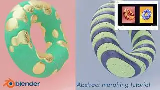 BLENDER Abstract donut animation tutorial