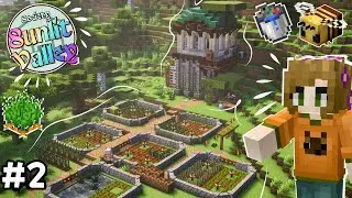 I Built a COZY Oceanside Farm!!! 🌱 🍓🥕| Sunlit Valley SMP - Ep 02